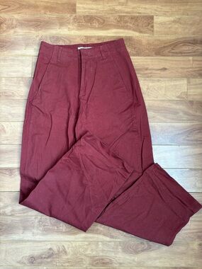 Women's Red Tailored Pants